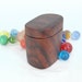 Wood Pill Box, Black Walnut Wooden Box, little box, brown decor, reclaimed wood stash box, groomsman gift, eco wedding, natural jewelry box