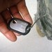 i carry your heart Military Stainless dogtag and sterling BRACELET