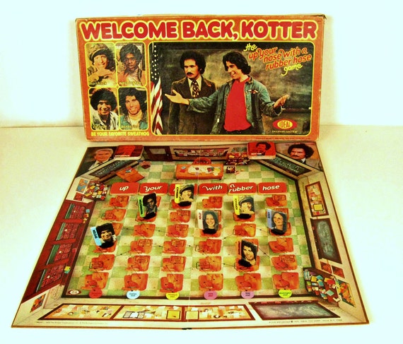 vintage Welcome Back Kotter board game 1970s