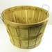 vintage rustic wood bushel storage basket