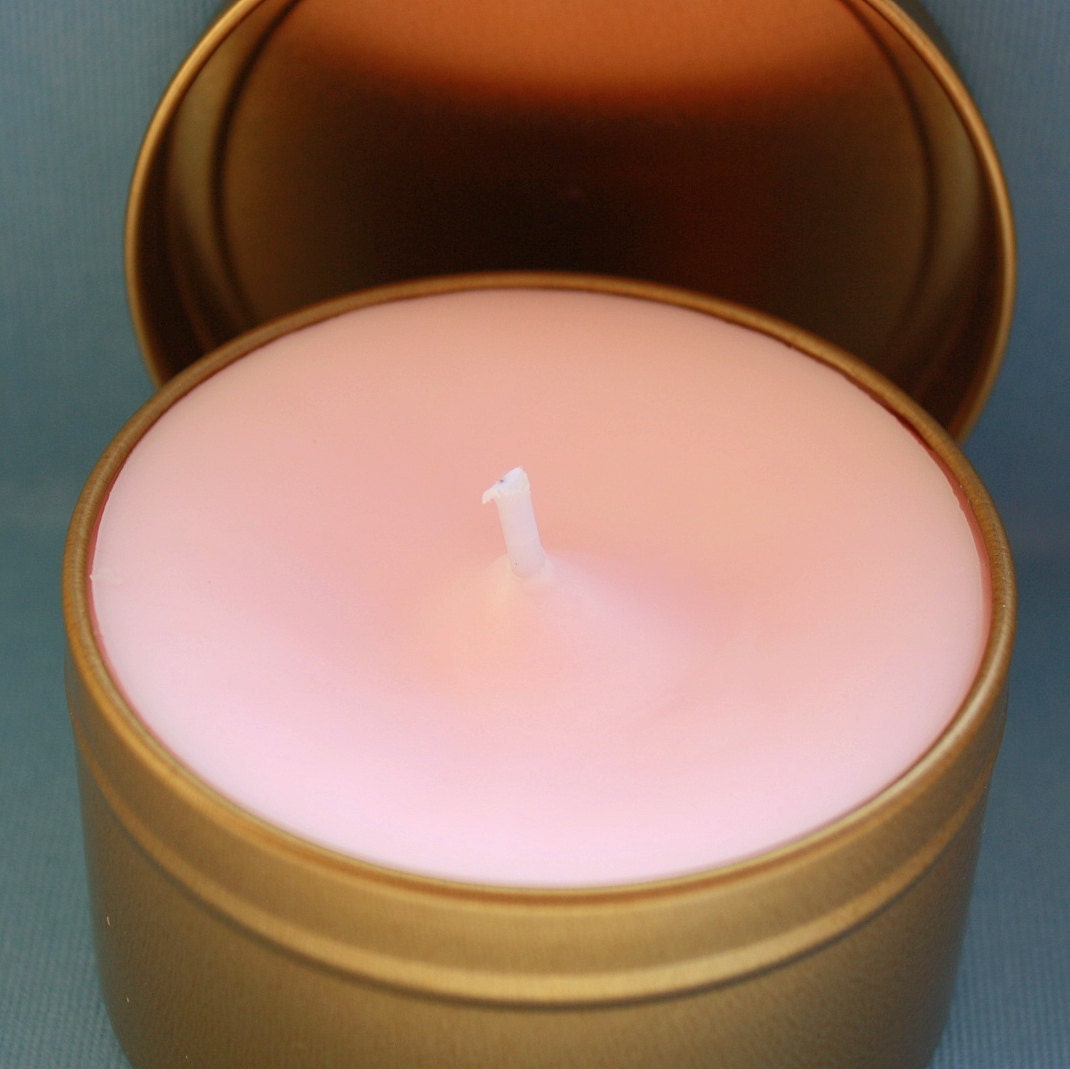 soy paraffin blend candle container tin wax 6 ounce
