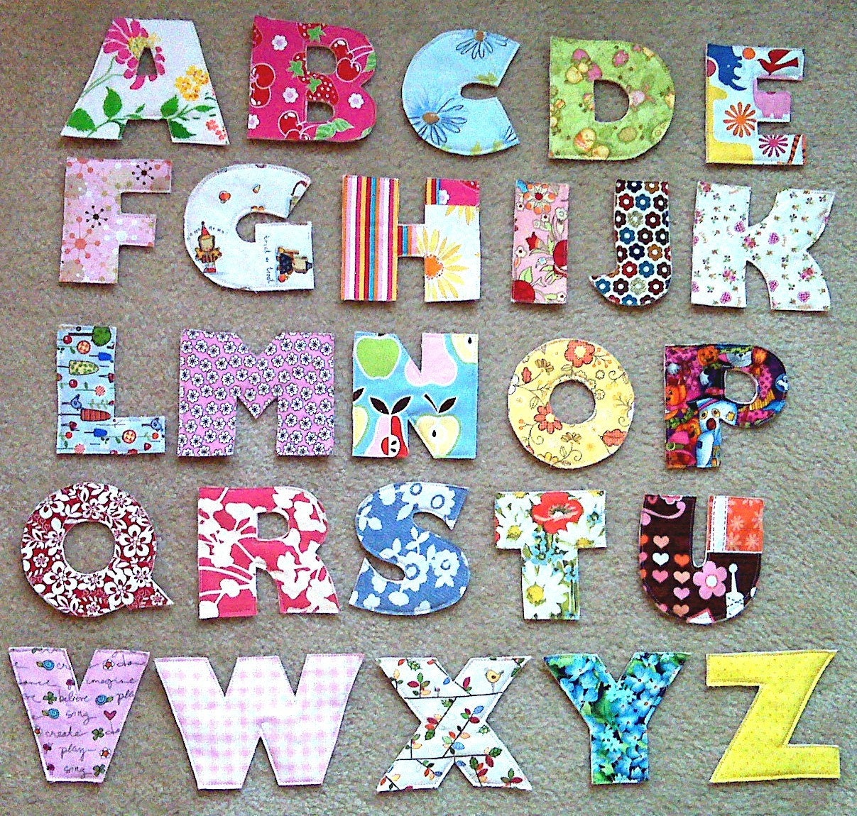 Reserved for FABRIKSTORE Educational Fabric Alphabet