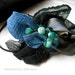 Denim and Lace Headband Fascinator