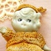 30's flapper Frozen Charlotte doll, google eye, fun n funky kitsch.