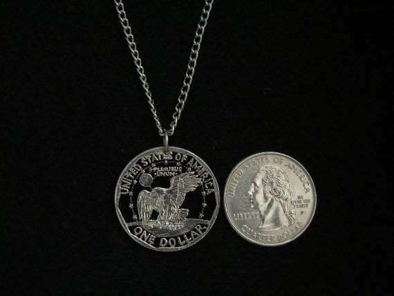 Susan B. Anthony Dollar Coin Reverse Necklace