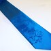 3 Mens Neckties, distressed skull design hand print silk screen - 3 Men's ties