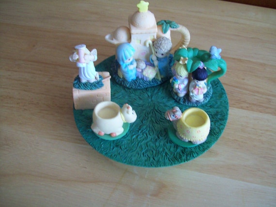 precious moments nativity mini tea set