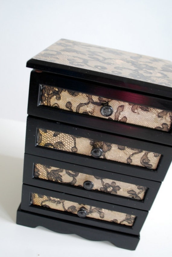 Vintage Inspired Refurbished Jewelry Box