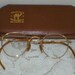 EyeGlasses Childs Wire Rim Granny Glasses W/ Case Vintage