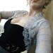 Quiet forest wind Light lilac french lace bolero bridal bolero jacket wedding shrug