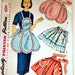 Vintage 1950's Simplicity 4479 Sewing Pattern One-Yard Apron One Size