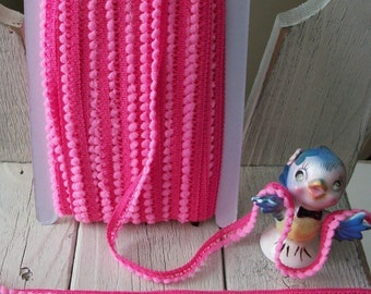 Mini Ball Trim in BRIGHT PINK-3 yards for 1.99