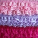 PINK, LAVENDER and HOT Pink Ruffled Lace Trim 5/8 inch -3 yards for 1.99