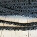 BLACK Ruffled Lace Trim 5/8 inch -6 yards for 2.99