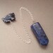 Blue Sodalite Dragon Dowsing Pendulum - Carved Dragon Bead