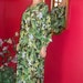 Flapper Dress Oversize Tunic Handmade Garden Party Green Dress