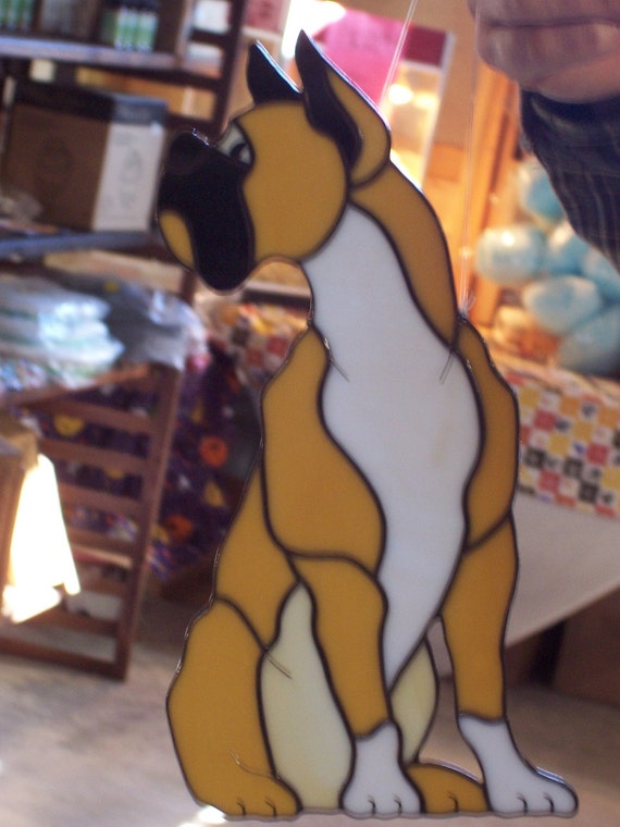 Stained Glass Boxer by wistfulfancy on Etsy