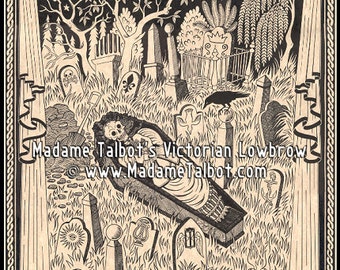 Vampire Garden Mercy Brown Poster Madame Talbot's Victorian Lowbrow New England