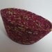 Large Burgundy and Green Bowl
