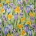 Painted Petals Fabric-- TWO yards
