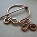 Wandering Circle Penannular or Scarf Pin or Hat Pin or Shawl Pin