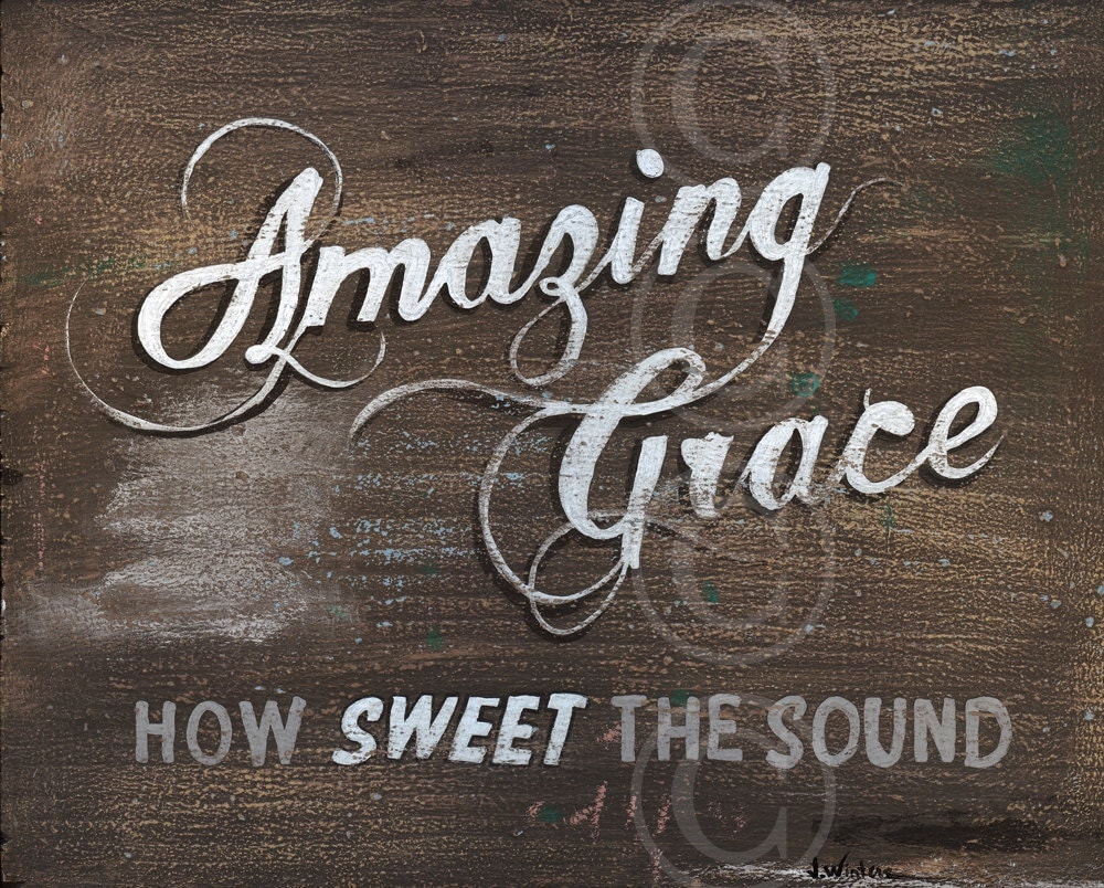 Christian Art Amazing Grace How Sweet The Sound chocolate
