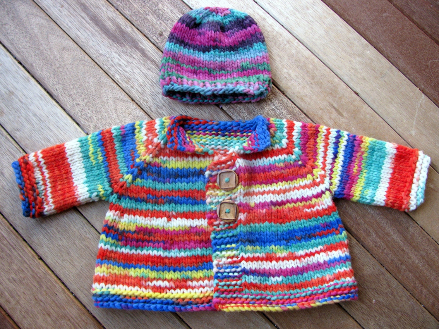 Knitting Pattern for Chunky Top Down Baby by VanessaEwingKnits