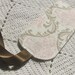 Luggage Tag - Soft Pink Damask