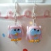Sale Item Candy Kooky Owl Lampwork Earrings and Pendant Set by keiara SRA