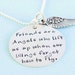 Friends are Angels - Hand Stamped, Sterling Silver Necklace