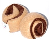 NEW Set of 2 Cinnamon Breakfast  Rolls Felt Play Food