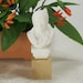 Dollhouse Miniature White Stone Male Bust 12th Scale