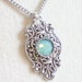 VICTORIA - Antiqued Silver Filigree Necklace