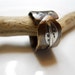 Rustic Sterling Silver Leaf on Brass Ring