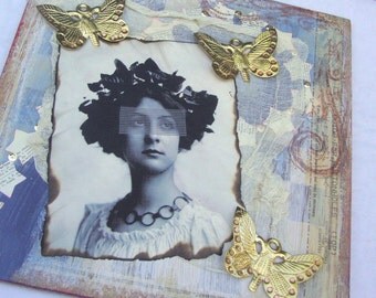 FLIGHT mixed media assemblage