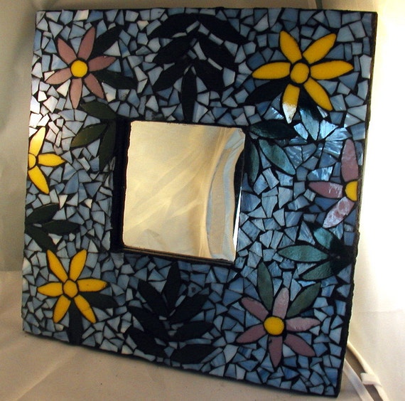 Mosaic Stained Glass Mirror