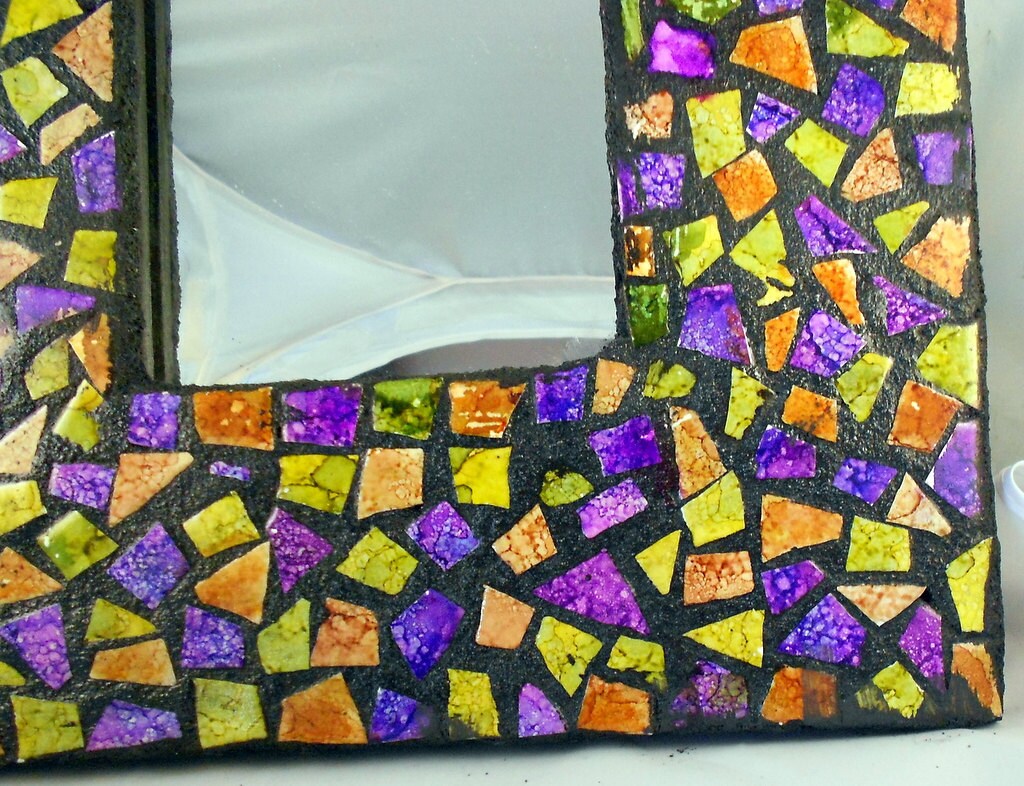 Mosaic tile mirror by on Etsy
