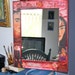 Frida Kahlo - WALL MIRROR - Mexican Retablo Style Mixed Media Art by FLOR LARIOS