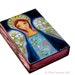 My Wings are for You Angel - ACEO Giclee print mounted on Wood (2.5 x 3.5 inches) Folk Art by FLOR LARIOS