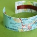 Map of San Francisco - East Bay CA Area Map Cuff Bracelet - style 2
