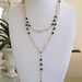 Black Onyx Long Wrap Necklace