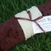 Minky Dot Baby Blanket - Green and Brown