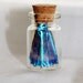 Real Butterfly Wing, Butterfly Study Glass Bottle Specimen Blue Morpho Butterfly Wing, Morpho zephryitis