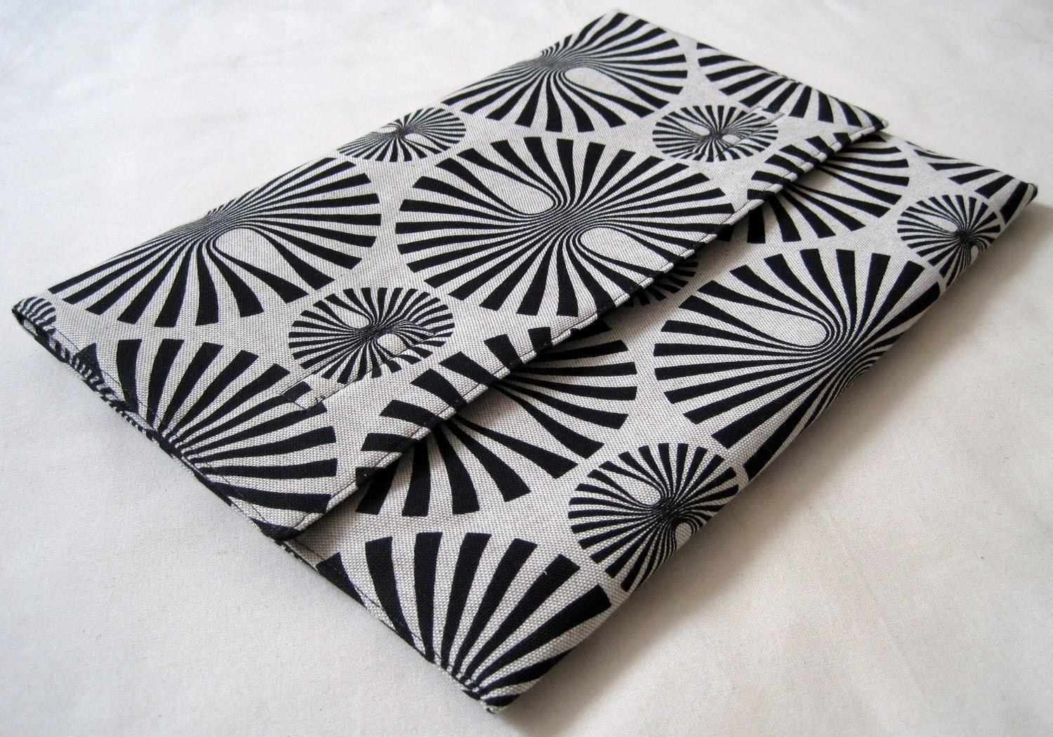 Padded cotton laptop sleeve