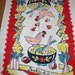 Vintage Startex Salad Print Kitchen Tea Towel