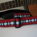 Red, White and Blue Vintage Trim Guitar Strap