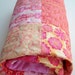 Pink Butterflies and Daisies Baby Quilt - Wall Hanging