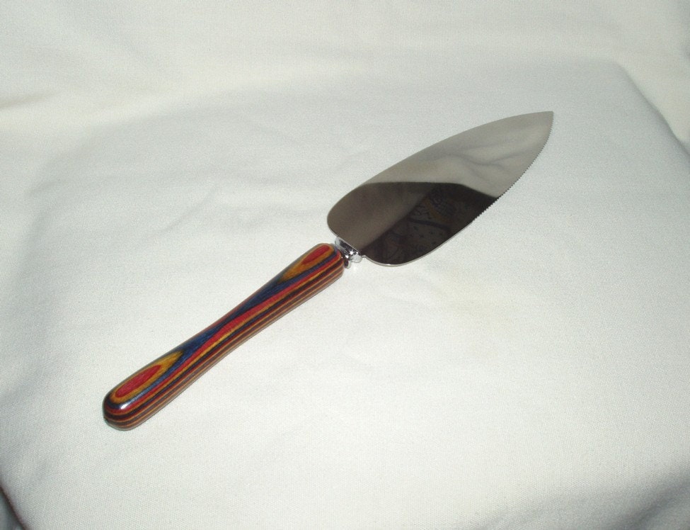 Pie Knife Handcrafted Dymondwood Handle