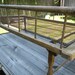 Antique Primitive Child Wood Iron Bed Folding Legs