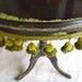 Vintage Caravan Side Wood Table with Gypsy Flare